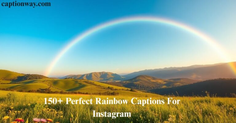 Perfect Rainbow Captions For Instagram