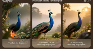 Peacock Captions For Instagram