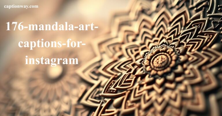 176+ Mandala Art Captions For Instagram