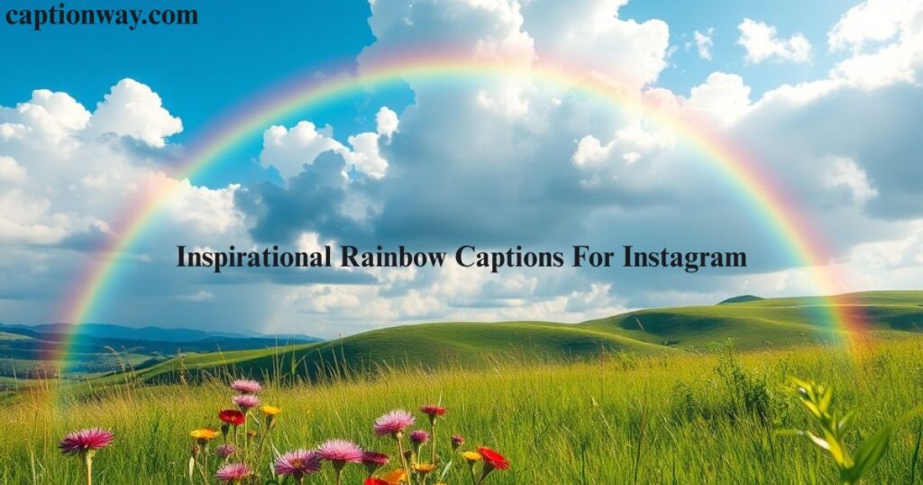 Inspirational Rainbow Captions For Instagram