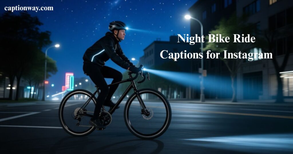 Night Bike Ride Captions for Instagram