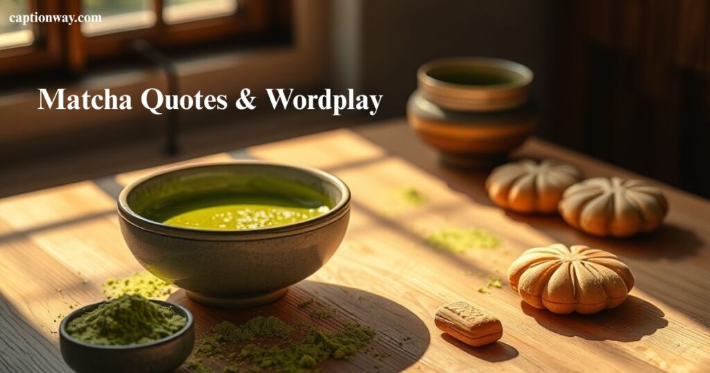 Matcha Quotes & Wordplay