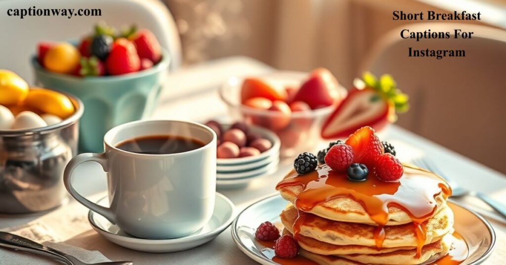Short Breakfast Captions For Instagram