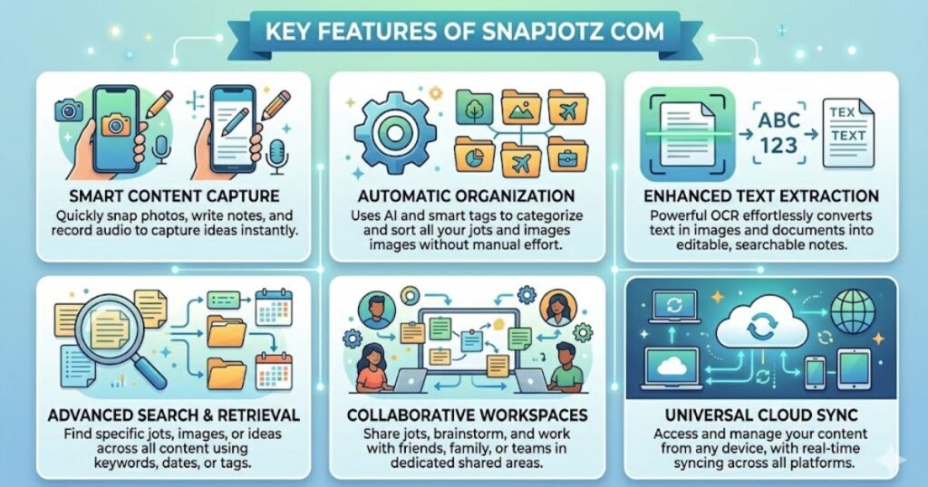 Key Features of SnapJotz com